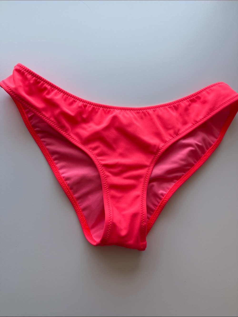 Neon pink bikini bottoms